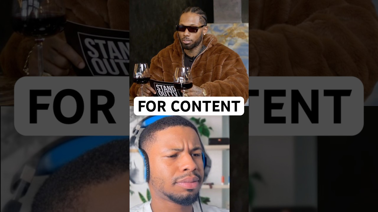 Он делает это ради контента.