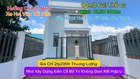 Nhà Cấp Bốn Có Gác Lửng Rất Kiên Cố Đường Xe Hơi Vào Tới Nhà Cách QL50 900m