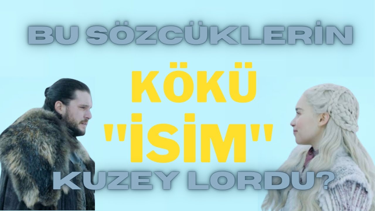 18) Bu sözcüklerin kökü isim kökü 😱