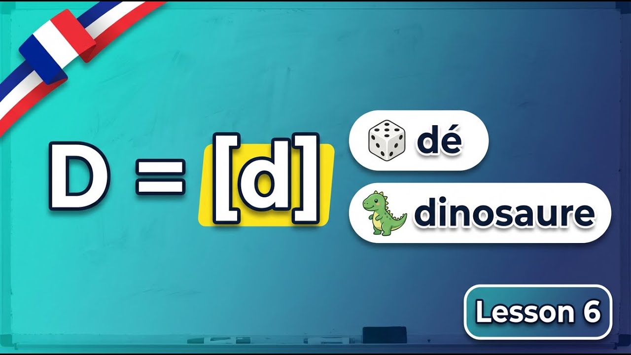 How to Pronounce D in French (D = [d]) Lesson 6 - YouTube