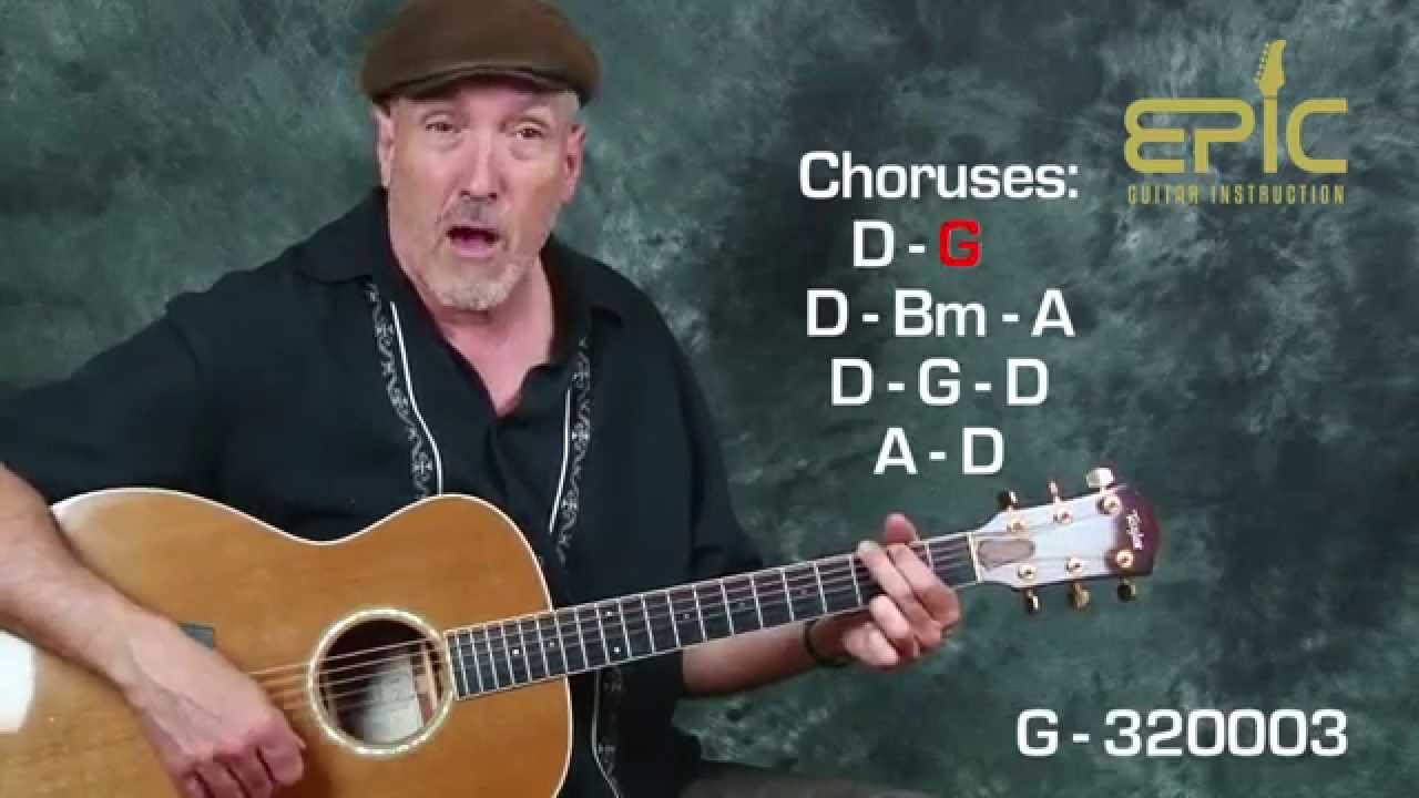 ⁣Learn classic country Merle Haggard Mama Tried Easy Beginner guitar song lesson with chords strums