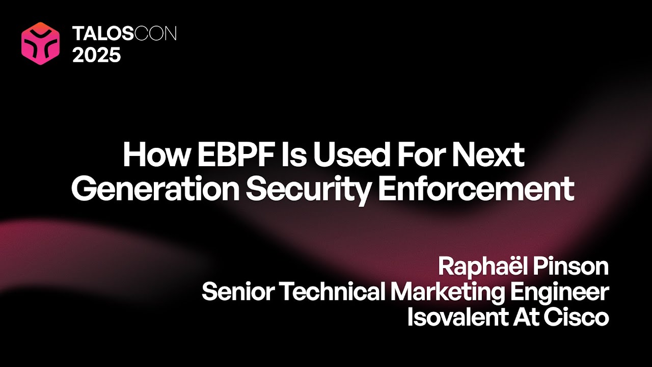 How eBPF is used for next generation security enforcement - YouTube
