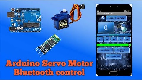 How to Make  Arduino Servo Bluetooth control / Control to smartphone / Mobile Programming / MSS