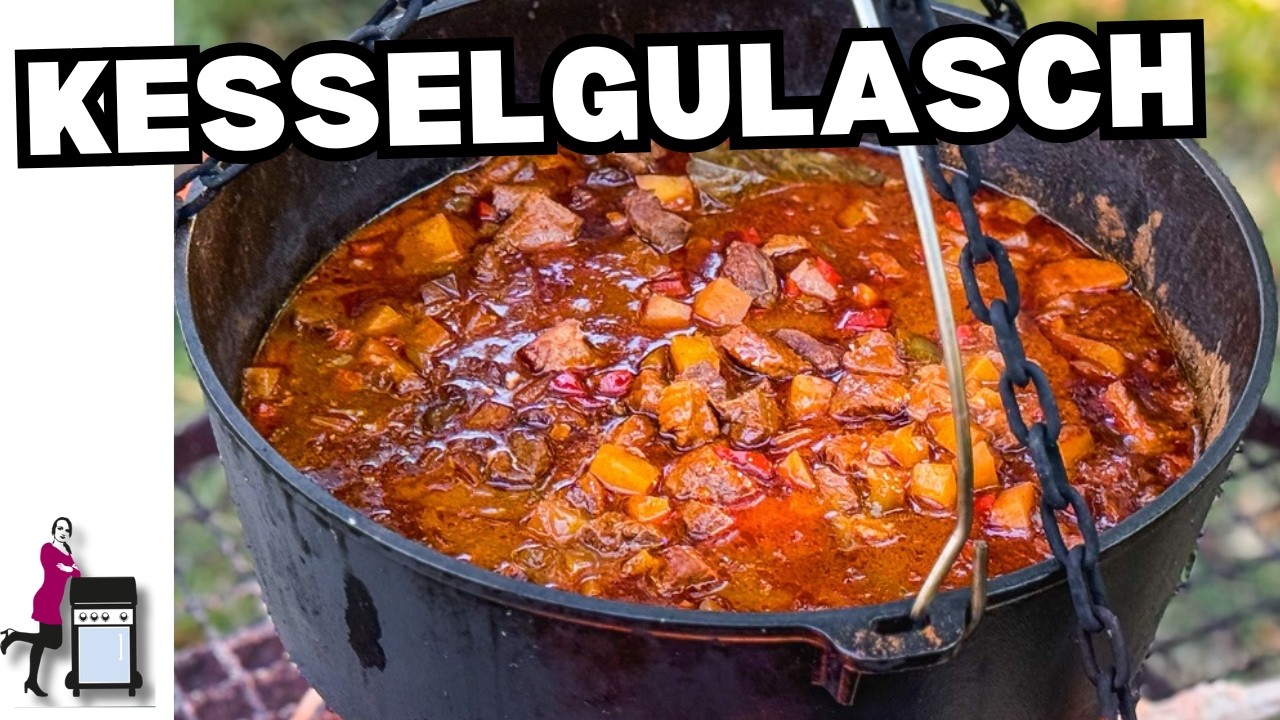 Kesselgulasch | Das Partygulasch | Die Frau am Grill