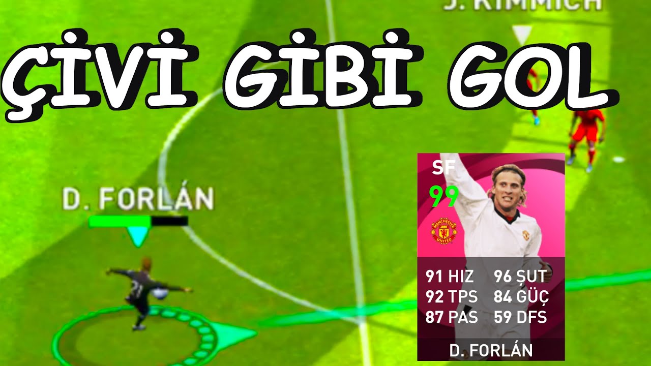 ÇİVİ GİBİ GOL !  DIEGO FORLAN GELİŞİNE FÜZE YOLLADI ( Pes 2021 Mobile Gameplay )