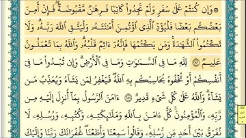 سورة البقرة (صفحة ٤٩) من آية ٢٨٣ إلى آية ٢٨٦ | الشيخ إبراهيم الأخضر