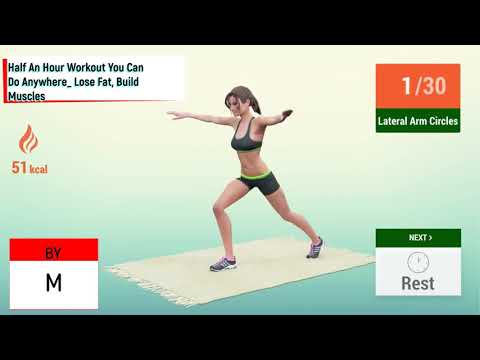 Half An Hour Workout You Can Do Anywhere Lose Fat, Build Muscles/ნახევარი საათის ვარჯიში შეგიძლიათ