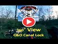 From the WooFCam Torch COOL Views of a C&amp;O Canal Lock as the Dogs watch...