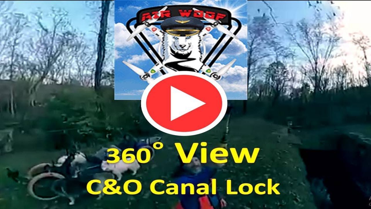From the WooFCam Torch COOL Views of a C&O Canal Lock as the Dogs watch... puppy paradise