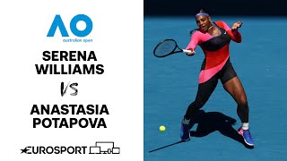 Serena Williams v Anastasia Potapova | Australian Open 2021 - Highlights | Tennis | Eurosport