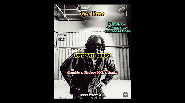 Olamide ft Fireboy DML, Asake - Uptown Disco | Freebeat (Open Verse) Instrumental Beat Hook Afrobeat