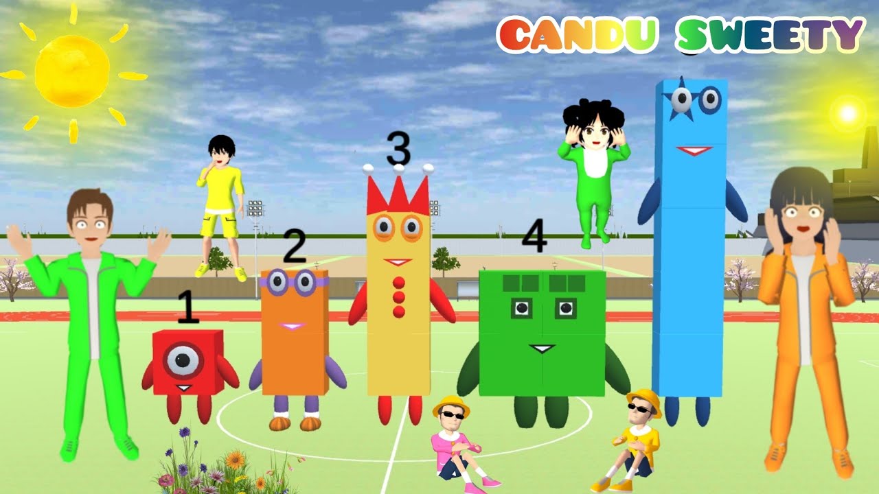 Yuta Mencari Numberblocks 1 to 5 Learn to count Mio Senang Dapat Emas