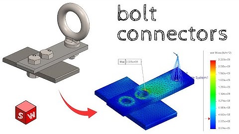 Solidworks Simulation Tutorial - Assembly with Bolt Connectors
