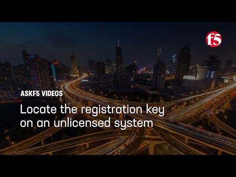 Locate your registration key on an unlicensed BIG-IP system