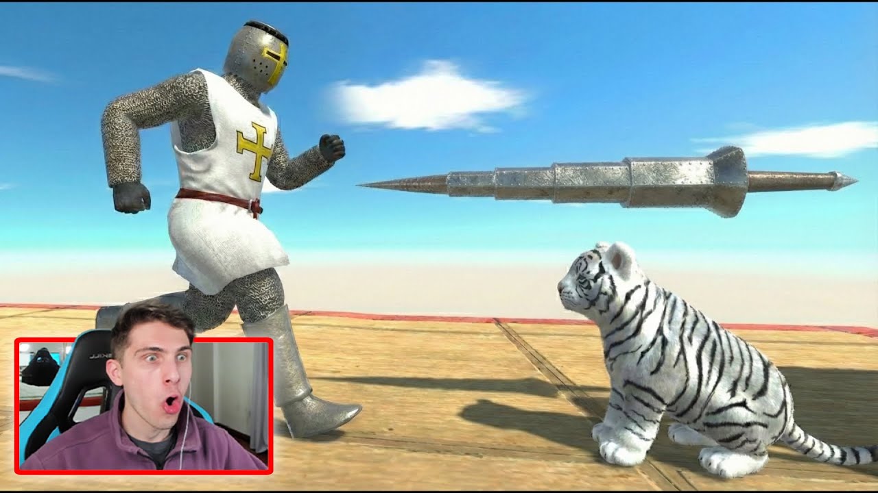 Espina gigante protegiendo a un gatito blanco (ARBS)