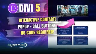 Divi 5: Create an AMAZING Interactive Contact Section With Popup Form & Call Button!