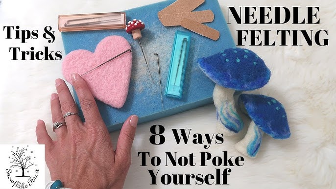 4-Needle Felting Tutorial For Beginners  Needle Felting Cute No Face –  Feltify