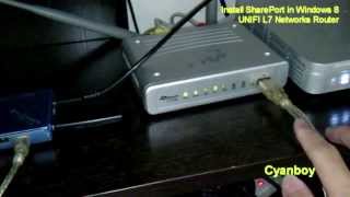 Use SharePort on UNIFI L7 Router in Windows 7 and WIndows 8!