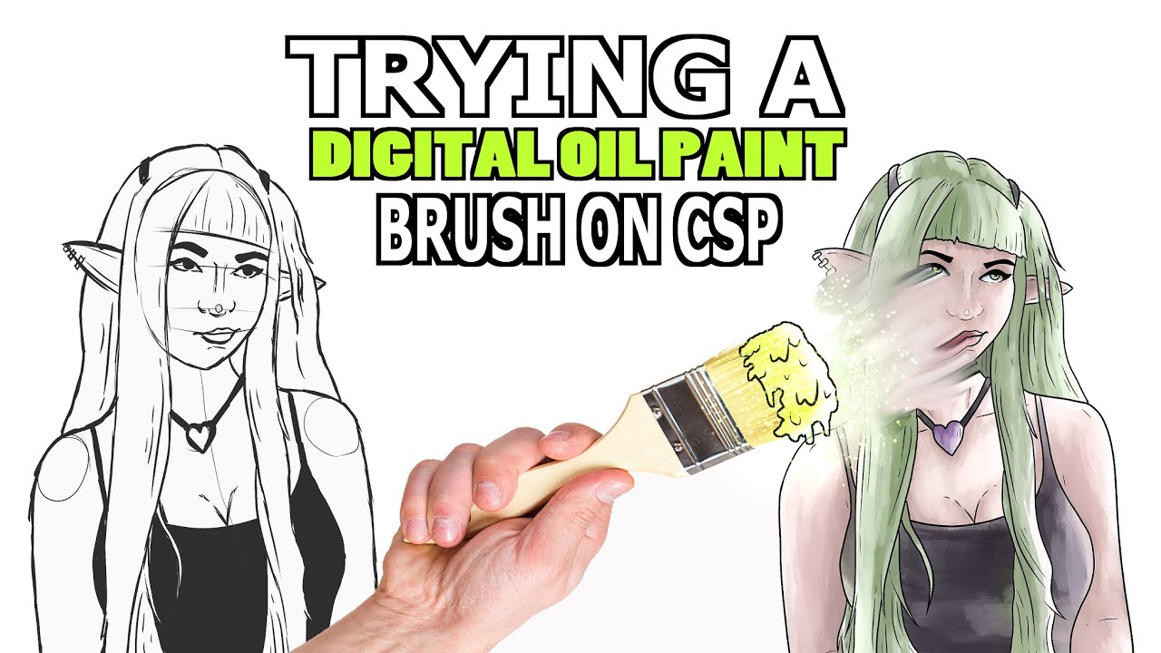 Artist Tries Digital Oil Painting Brush! - YouTube