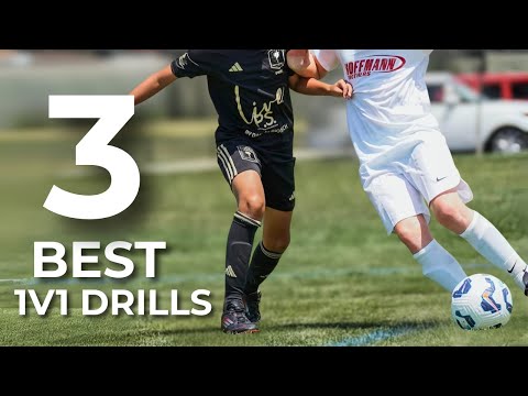 Video thumbnail: 3 BEST 1v1 Drills To Instantly Improve Youth Soccer Players
