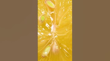 Squeeze The Lime in MACRO Close Up #satisfying #relaxing