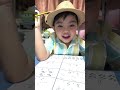 Toddler learning numbers