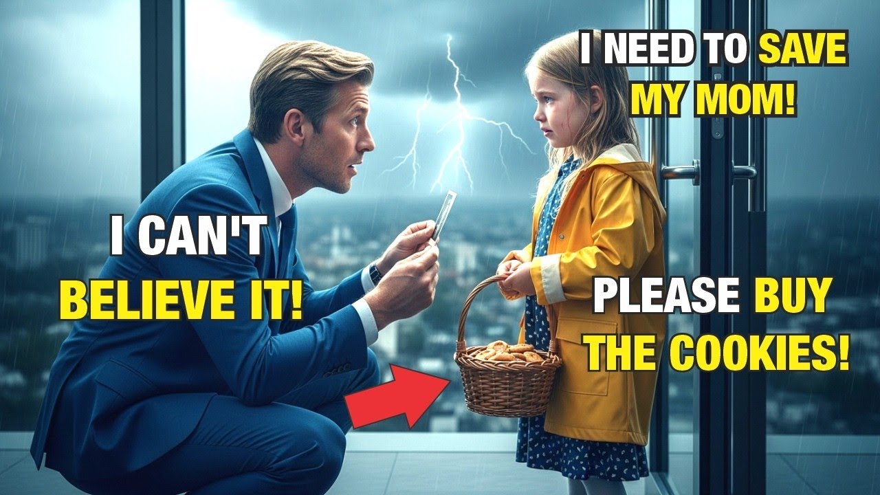 POOR GIRL SELLS COOKIES TO MILLIONAIRE TO SAVE HER MOM, BUT WHEN HE SEES HER PHOTO, HE BREAKS D