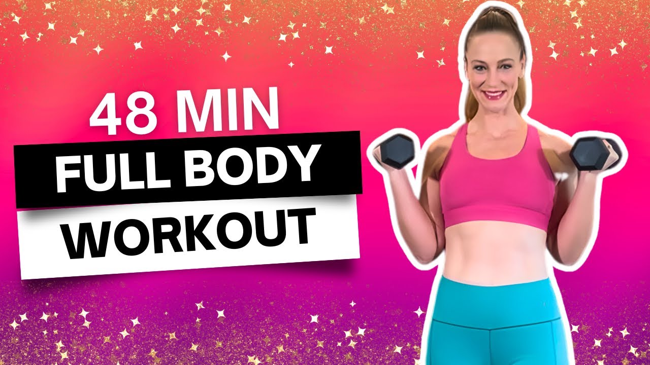 48 MIN FIERCE FULL BODY WORKOUT WITH WEIGHTS | Week 2, Day 1 - YouTube