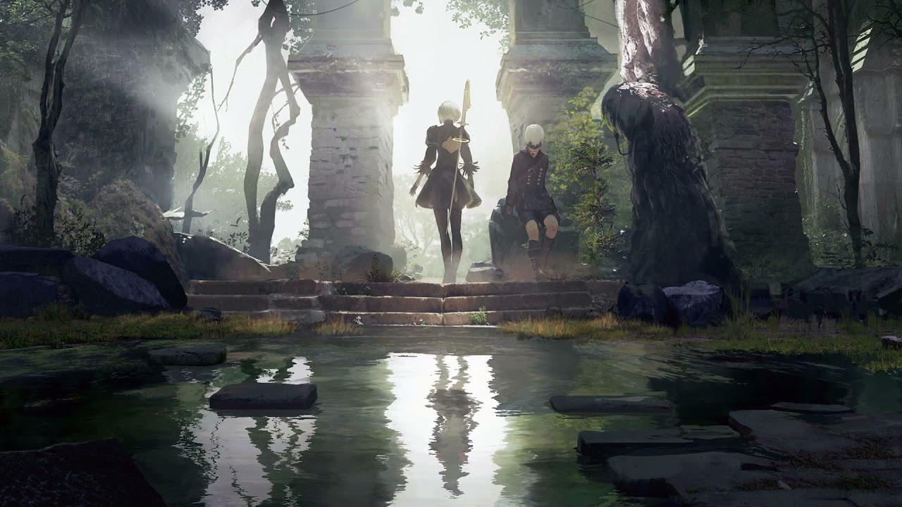 Nier Automata Pond Wallpaper Nier Video Express