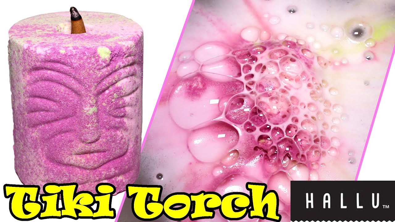 TIKI TORCH Bath Bomb by HALLU @ Walmart - DEMO + Underwater View & Review