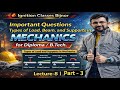 Important Questions On Load, Supports &amp; Beams | Complete Mechanics Lecture | Diploma/B.Tech|Part-3 |