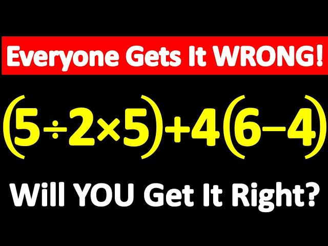 ⚠️ Be Careful! This Math Challenge Tricks Almost Everyone! Can YOU Solve It? 🔥