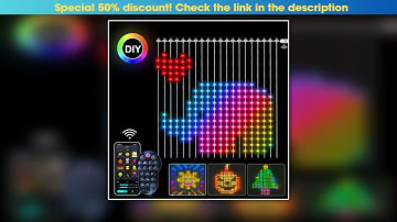 Smart Bluetooth RGBIC LED Curtain String Light Dream Color Programmable Fairy Christmas Lights For