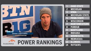 B1G Power Rankings - Post-Week 7 | James Laurinaitis | Big Ten Football
