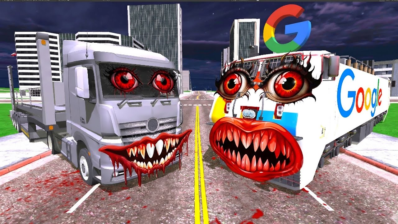 Google Train vs Innova Truck in Indian Bikes Driving 3d