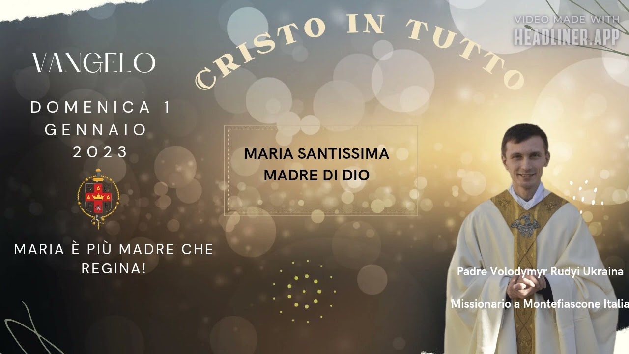 Vangelo Domenica 1 gennaio 2023. Secondo Luca Lc 2,16-21 Dio mandò il suo Figlio nato da Donna