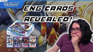** FULL LIST REVEALED** ENG Digimon Card Game Booster Set 1.0