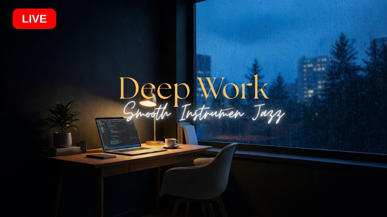 🔴 LIVE — Smooth Jazz for Deep Work & Coding