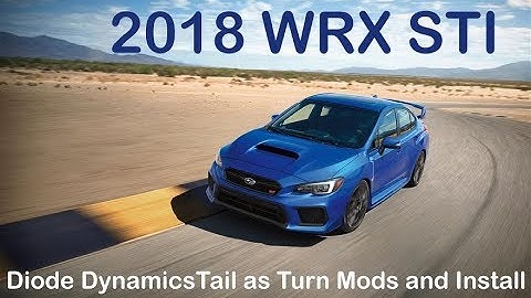 2018 WRX STI Diode Dynamics Tail as Turn Mods and Install