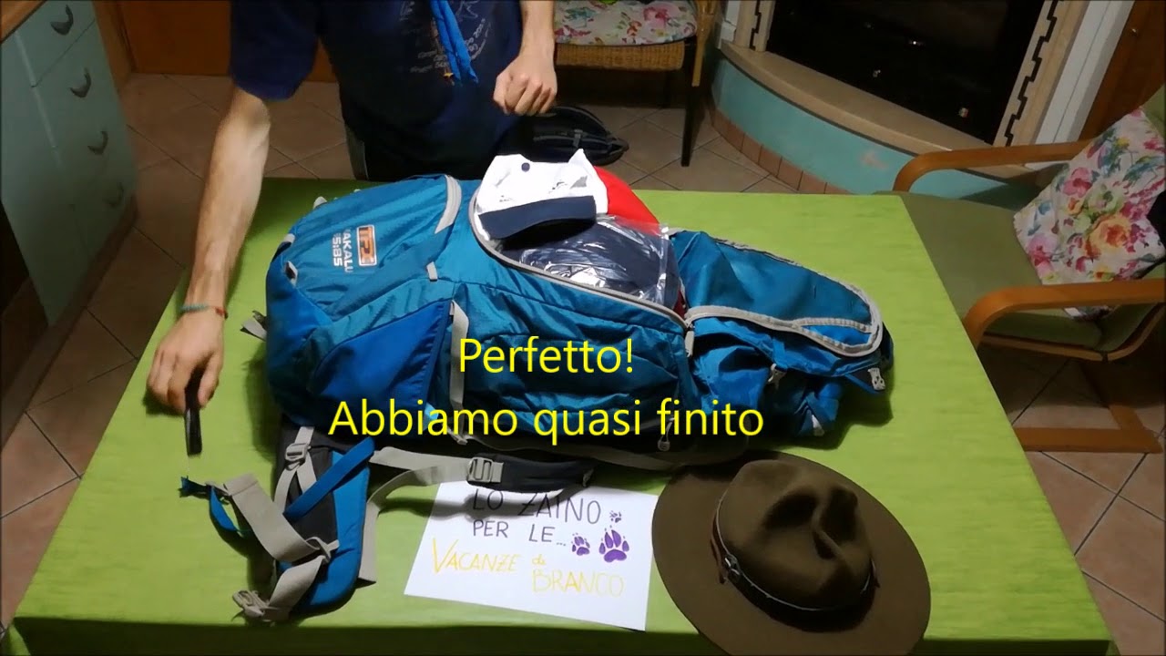 Lo Zaino per le Vacanze di Branco - Branca Lupetti del Distretto di Frosinone