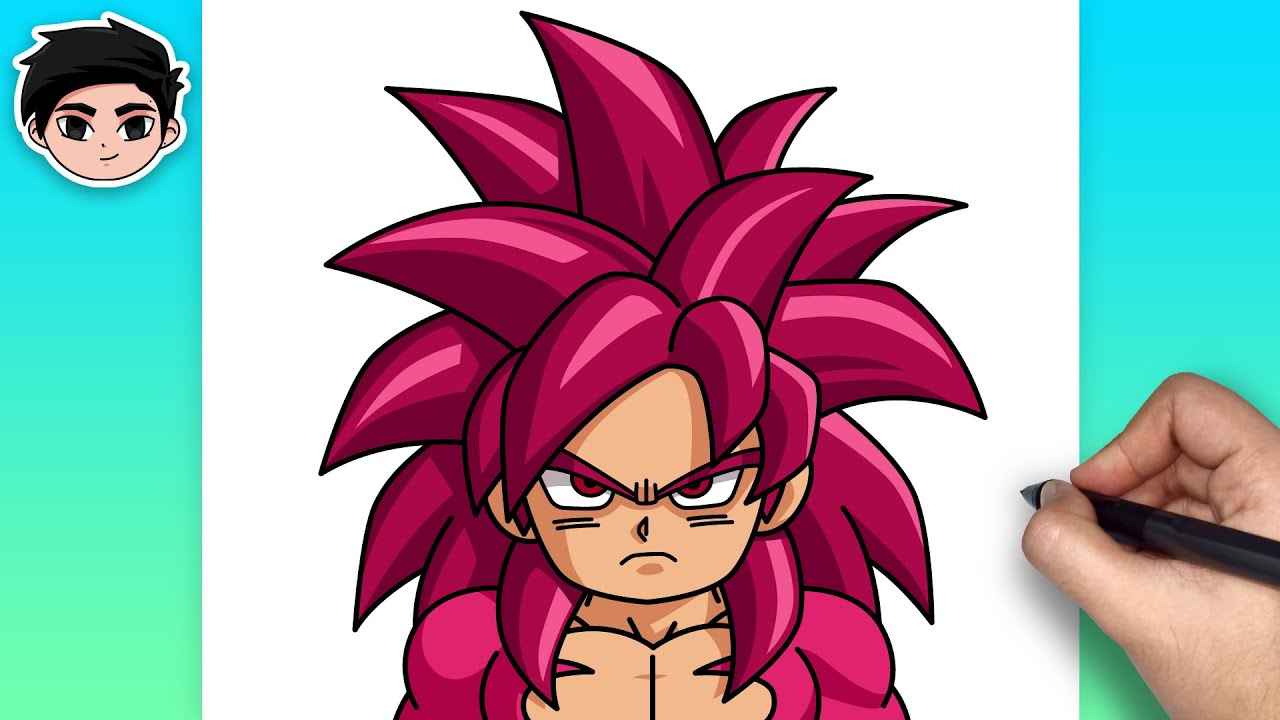 Como Desenhar GOKU Super Saiyan 4 (Dragon Ball DAIMA)