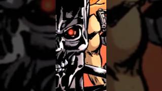 2 Terminators Jump A Man With A WarMachine #terminator #comics