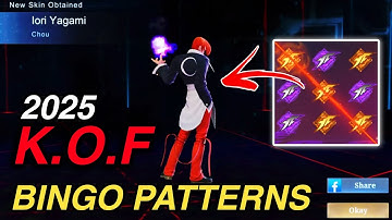 KOF BINGO PATTERNS 2025 | HOT TO GET KOF SKIN GUARANTEED? #kofBingoPatterns #kof #mlbb