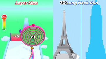 Long Neck Run vs Layer Man 3D : Run & Collect (Level Up, All Level, Gameplay)