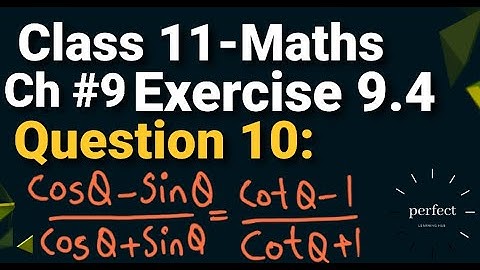 Exercise 9.4 class 11 maths Question 10 Chapter 9 in Urdu and Hindi || 9.4 exercise inter part 1