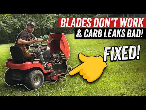 Blades won't engage, gas pukes out of carburetor - Briggs & Stratton V-Twin Vanguard 16 hp