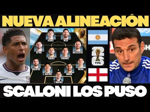 Argentina vs Inglaterra: la alineación de Scaloni que sacude todo