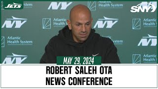 Robert Saleh on signing Tarik Cohen, Jets receiver and running back depth | SNY