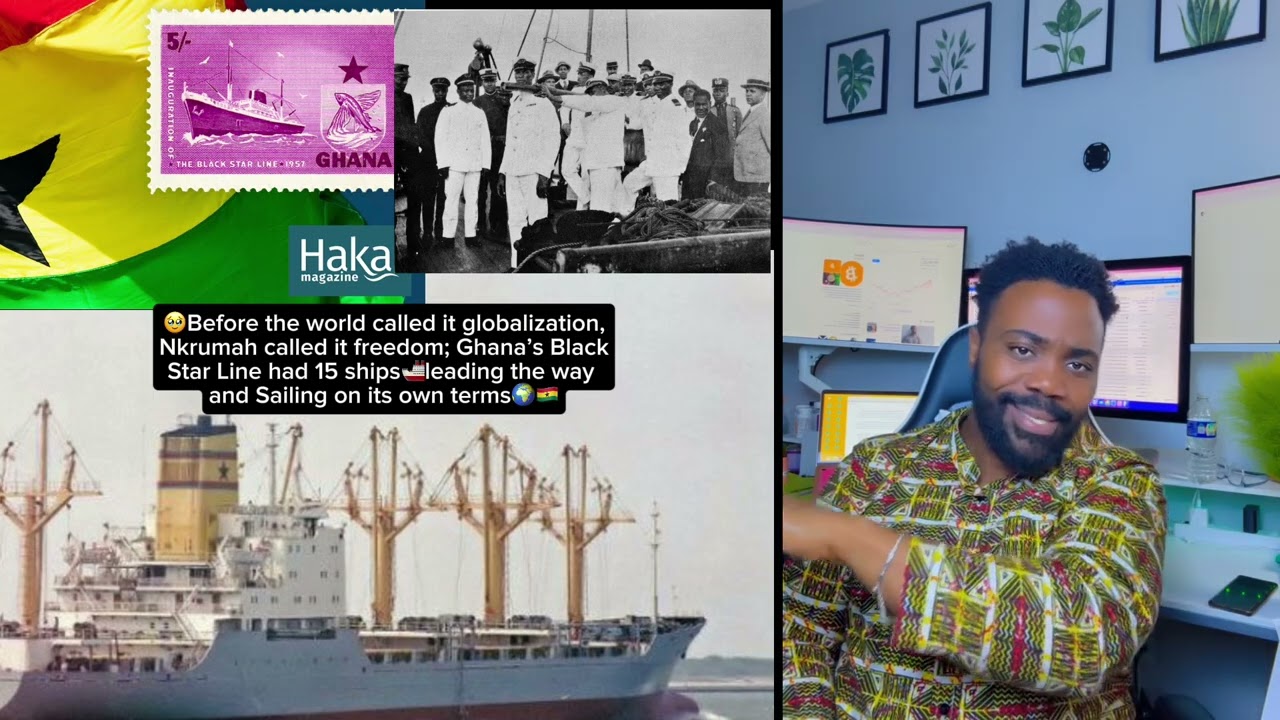 Ghana once had 15 ships under Nkrumah’s Black Star Line 🇬🇭⚓🔥. 