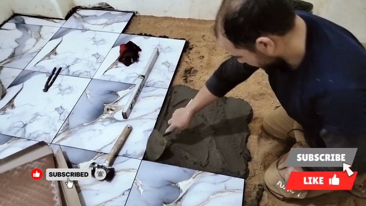 تركيب سيراميك ارضيات 50x50بالطريقة المصرية#اكسبلور #سيراميك#تشطيب 